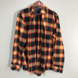 Lands' End Traditional Fit Plaid Flannel Shirt